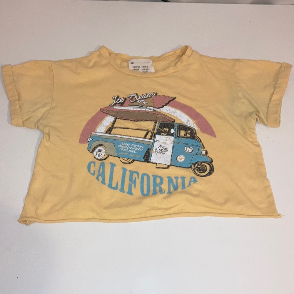 French Pastry Ice Cream California Crop Top